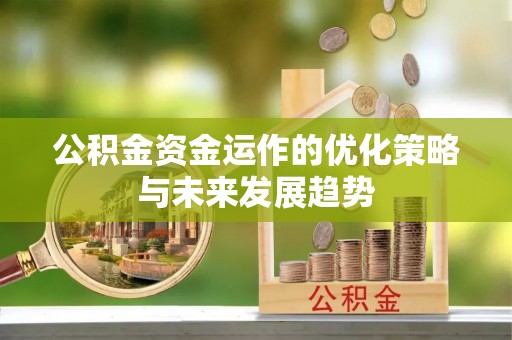 全椒公积金资金运作的优化策略与未来发展趋势