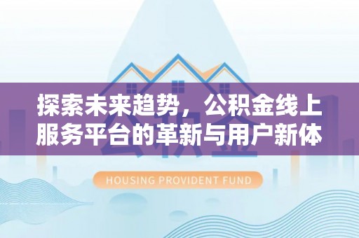 全椒探索未来趋势，公积金线上服务平台的革新与用户新体验