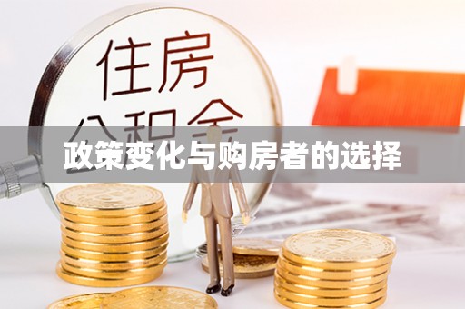 全椒政策变化与购房者的选择