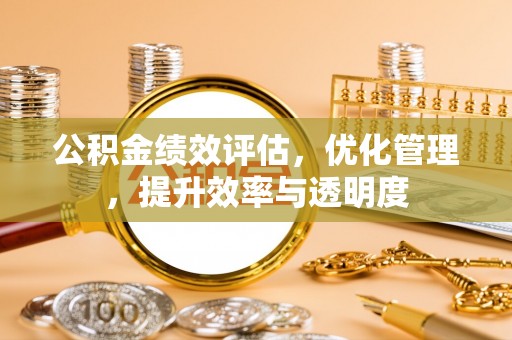 全椒公积金绩效评估，优化管理，提升效率与透明度